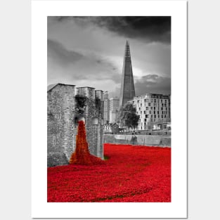 Tower of London Red Poppies Posters and Art